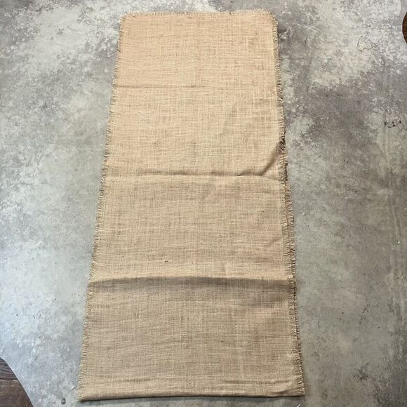 Pottery Barn Table Runner 22‎ x 108 Kenaf Jute Hemp Tan Classic Spring Summer - Picture 4 of 6